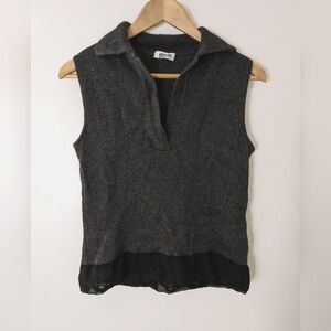 Charcoal sweater vest - size small